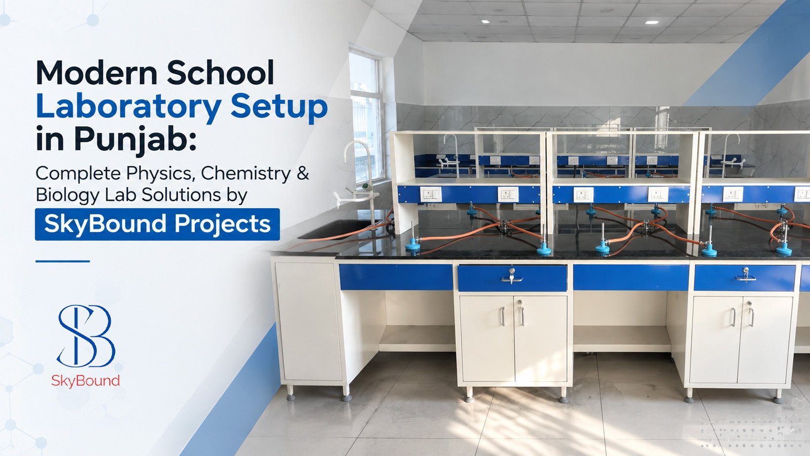 Modern School Laboratory Setup in Punjab: Complete Physics, Chemistry & Biology Lab Solutions by SkyBound Projects